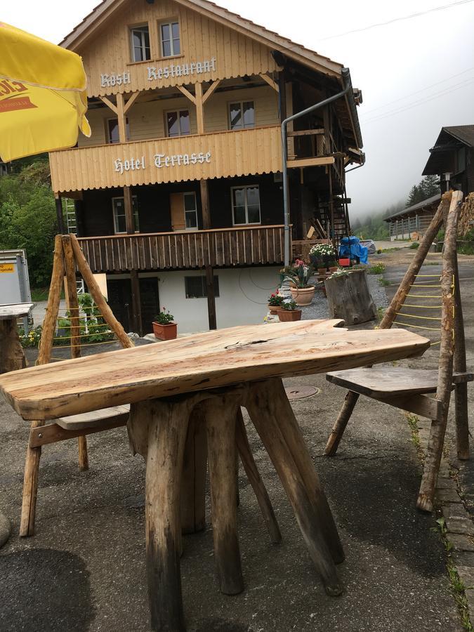 "Terrasse" Nessental Hotel Gadmen Екстериор снимка